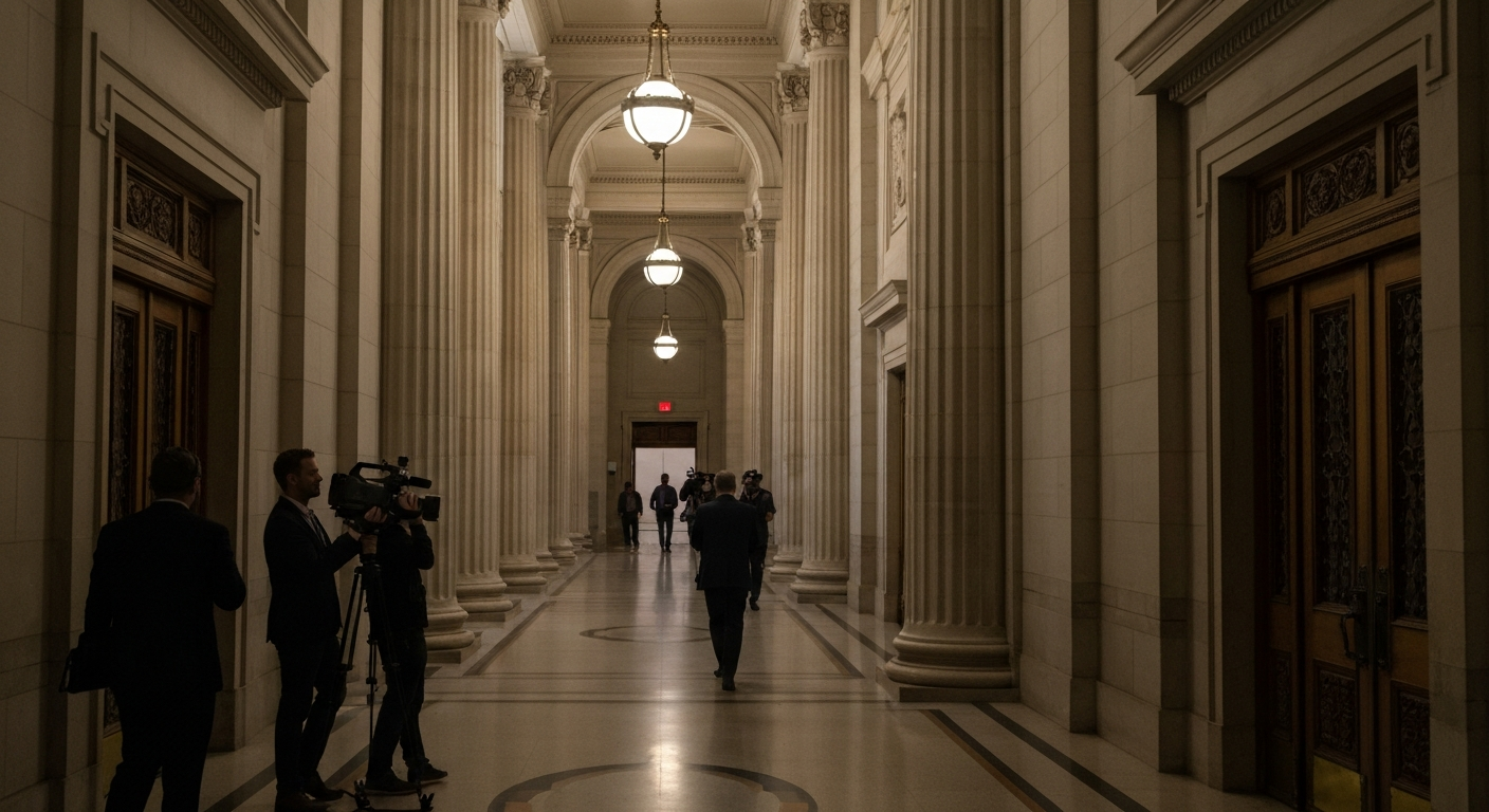 Коридор федерального суда США, где рассматриваются иски против ICE и DHS по поводу иммиграционных задержаний и прав мигрантов